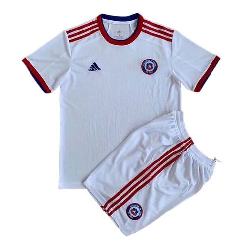 Camiseta Chile Segunda equipo Niño 2022 Blanco